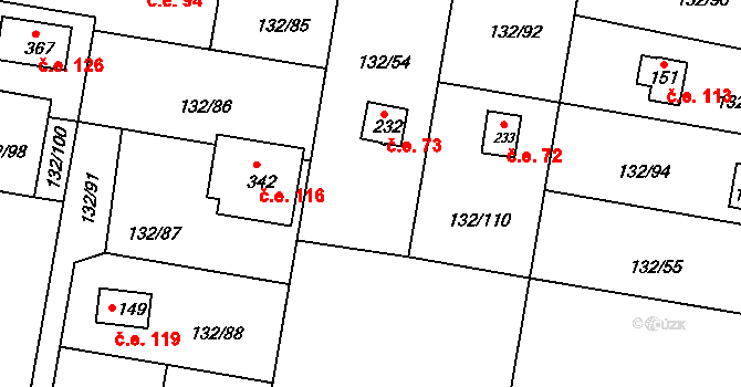 Červené Záhoří 37, Chotoviny, Katastrální mapa