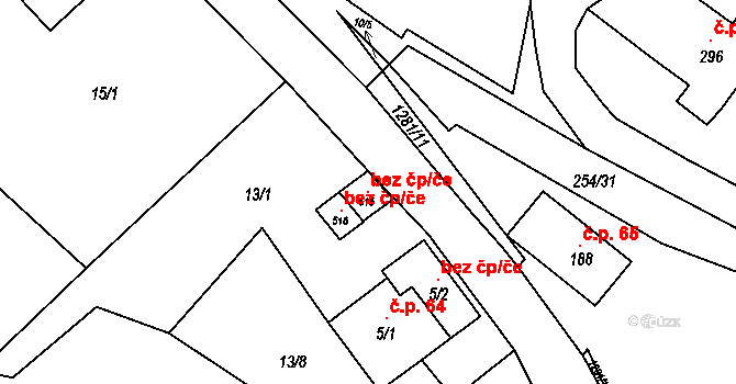 Opatovec 105994995 na parcele st. 515 v KÚ Opatovec, Katastrální mapa