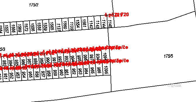 Benešov nad Ploučnicí 107556995 na parcele st. 934 v KÚ Benešov nad Ploučnicí, Katastrální mapa