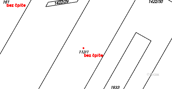 Vrbice 41118995 na parcele st. 112/1 v KÚ Vrbice u Roudnice nad Labem, Katastrální mapa