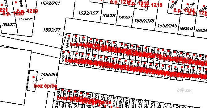 Kosmonosy 48884995 na parcele st. 1593/34 v KÚ Kosmonosy, Katastrální mapa