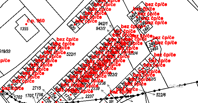 Neratovice 49526995 na parcele st. 938 v KÚ Neratovice, Katastrální mapa