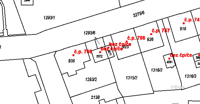 Šumperk 50445995 na parcele st. 5672 v KÚ Šumperk, Katastrální mapa