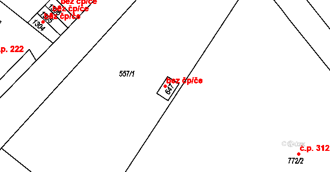 Broumov 40085996 na parcele st. 647 v KÚ Broumov, Katastrální mapa