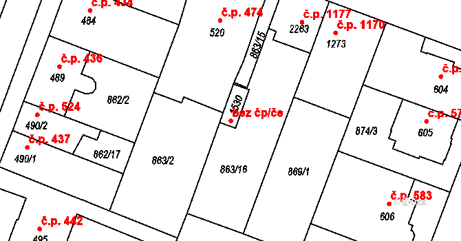 Bystřice pod Hostýnem 47538996 na parcele st. 1530 v KÚ Bystřice pod Hostýnem, Katastrální mapa