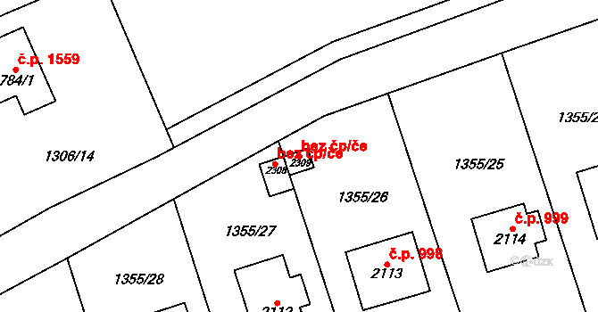 Vrchlabí 41500997 na parcele st. 2309 v KÚ Vrchlabí, Katastrální mapa