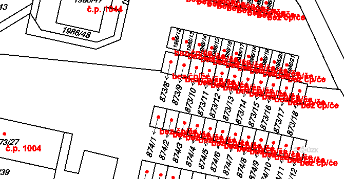 Nýřany 42078997 na parcele st. 873/9 v KÚ Nýřany, Katastrální mapa