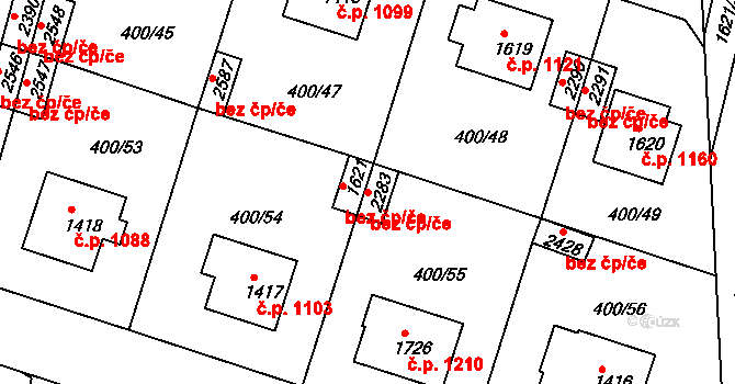 Milevsko 46210997 na parcele st. 2283 v KÚ Milevsko, Katastrální mapa