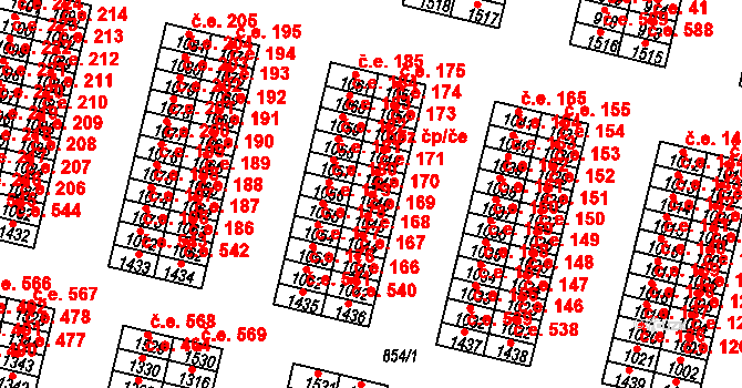 Řetenice 170, Teplice na parcele st. 1046 v KÚ Teplice-Řetenice, Katastrální mapa