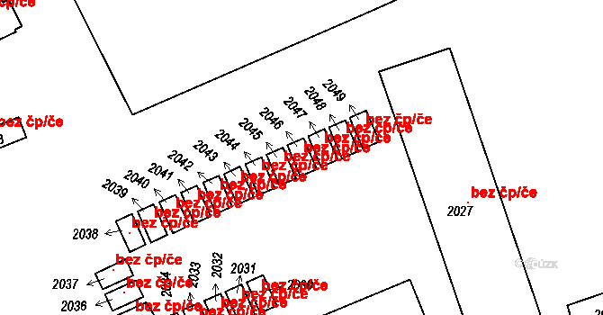 Dýšina 39617998 na parcele st. 2046 v KÚ Dýšina, Katastrální mapa