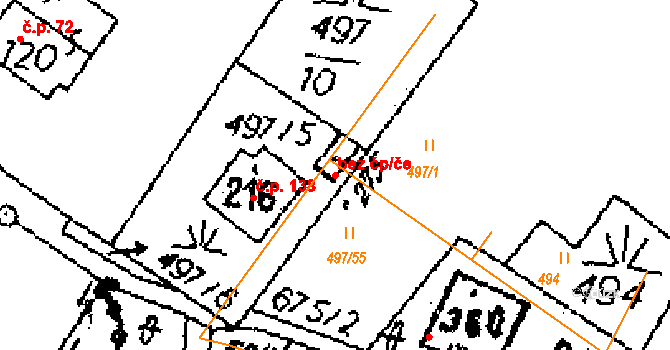 Dlouhoňovice 41589998 na parcele st. 275 v KÚ Dlouhoňovice, Katastrální mapa
