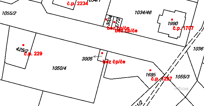 Dvůr Králové nad Labem 44905998 na parcele st. 3005 v KÚ Dvůr Králové nad Labem, Katastrální mapa