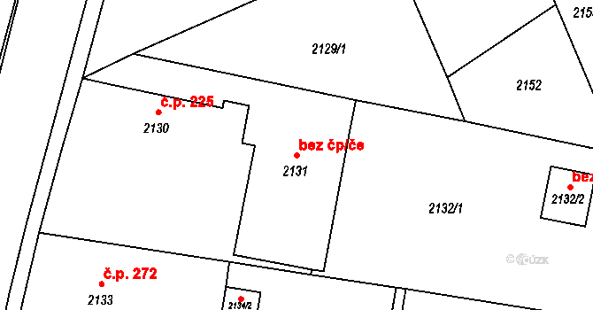 Jablůnka 698 na parcele st. 2131 v KÚ Jablůnka, Katastrální mapa
