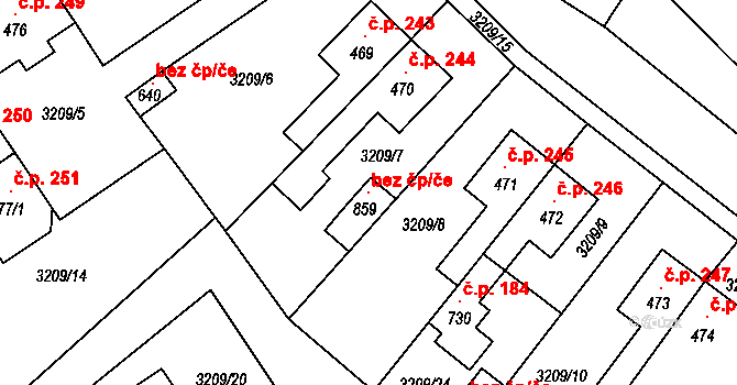 Javorník 99263998 na parcele st. 859 v KÚ Javorník nad Veličkou, Katastrální mapa