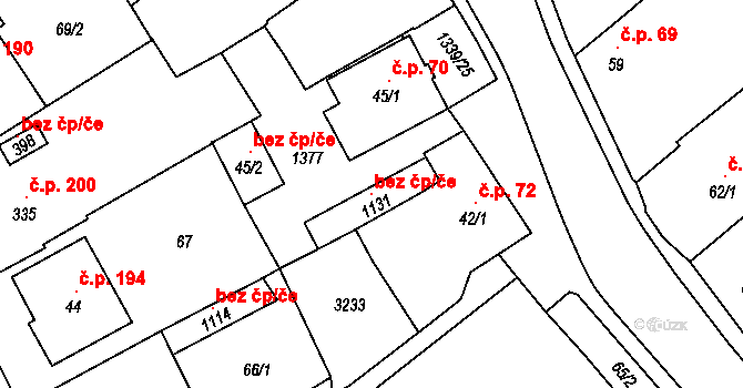 Prosiměřice 104384999 na parcele st. 1131 v KÚ Prosiměřice, Katastrální mapa