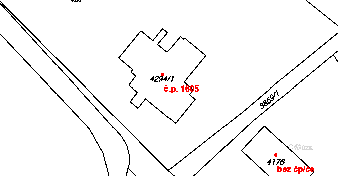 Žamberk 444 na parcele st. 4579 v KÚ Žamberk, Katastrální mapa