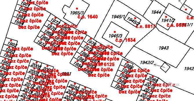 Ústí nad Labem 38862999 na parcele st. 1979 v KÚ Střekov, Katastrální mapa