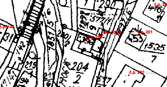 Kašava 209 na parcele st. 396 v KÚ Kašava, Katastrální mapa