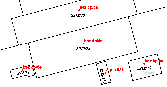 Karviná 41754999 na parcele st. 3212/72 v KÚ Karviná-město, Katastrální mapa