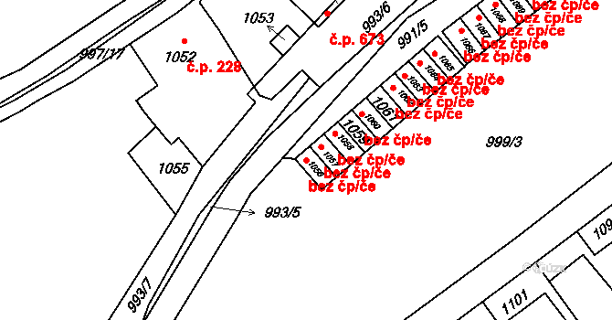 Buštěhrad 43339999 na parcele st. 1056 v KÚ Buštěhrad, Katastrální mapa