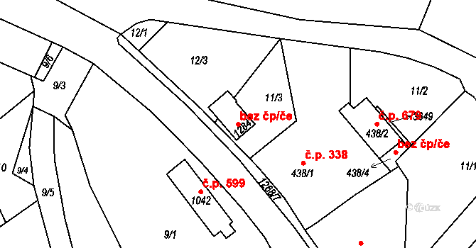 Hejnice 43571999 na parcele st. 1284 v KÚ Hejnice, Katastrální mapa