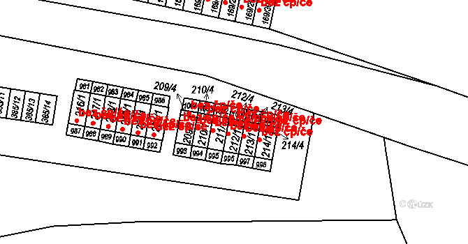 Rychnov nad Kněžnou 44259999 na parcele st. 212/4 v KÚ Lipovka u Rychnova nad Kněžnou, Katastrální mapa