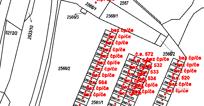 Litoměřice 47627999 na parcele st. 2561/47 v KÚ Litoměřice, Katastrální mapa