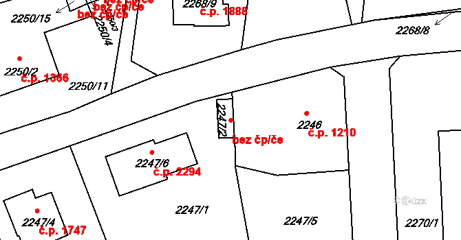 Turnov 49392999 na parcele st. 2247/2 v KÚ Turnov, Katastrální mapa