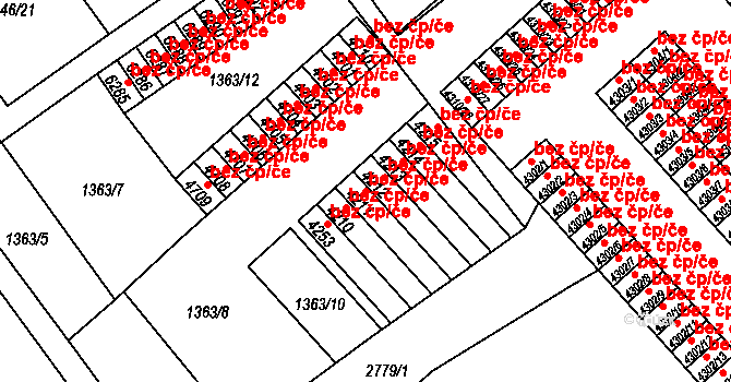 Chrudim 49629999 na parcele st. 4211 v KÚ Chrudim, Katastrální mapa
