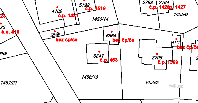 Beroun-Město 463, Beroun na parcele st. 5641 v KÚ Beroun, Katastrální mapa