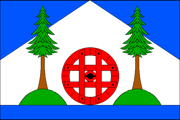 Albrechtice v Jizerských horách - vlajka