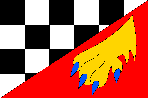 Bezvěrov - vlajka