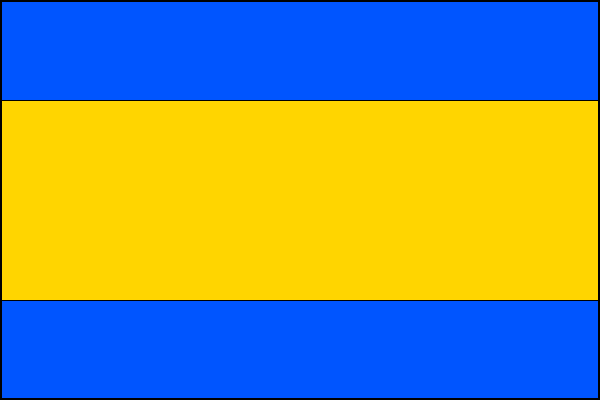 Dačice - vlajka