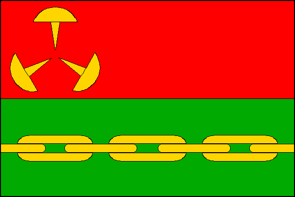 Hluboš - vlajka