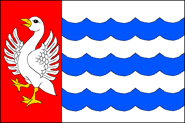 Husinec - vlajka