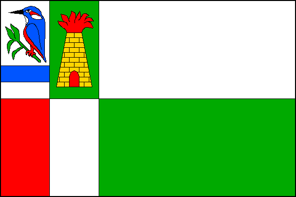 Hýskov - vlajka