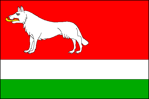 Lkáň - vlajka
