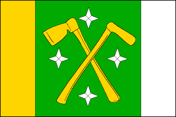 Malá Bystřice - vlajka