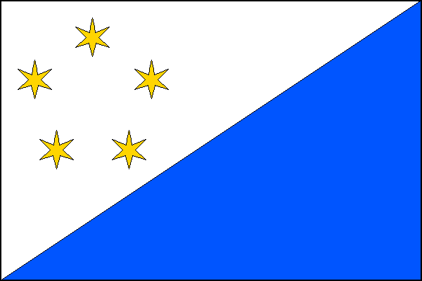 Nepomuk - vlajka