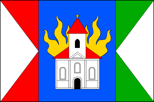 Nový Kostel - vlajka