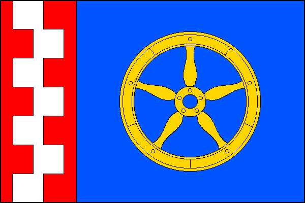 Popelín - vlajka