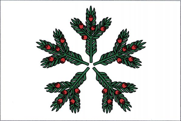 Tisovec - vlajka