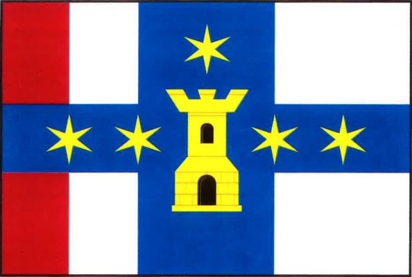 Únětice - vlajka