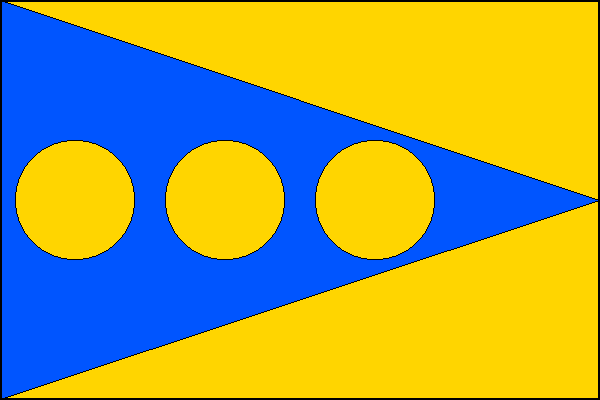 Vacov - vlajka